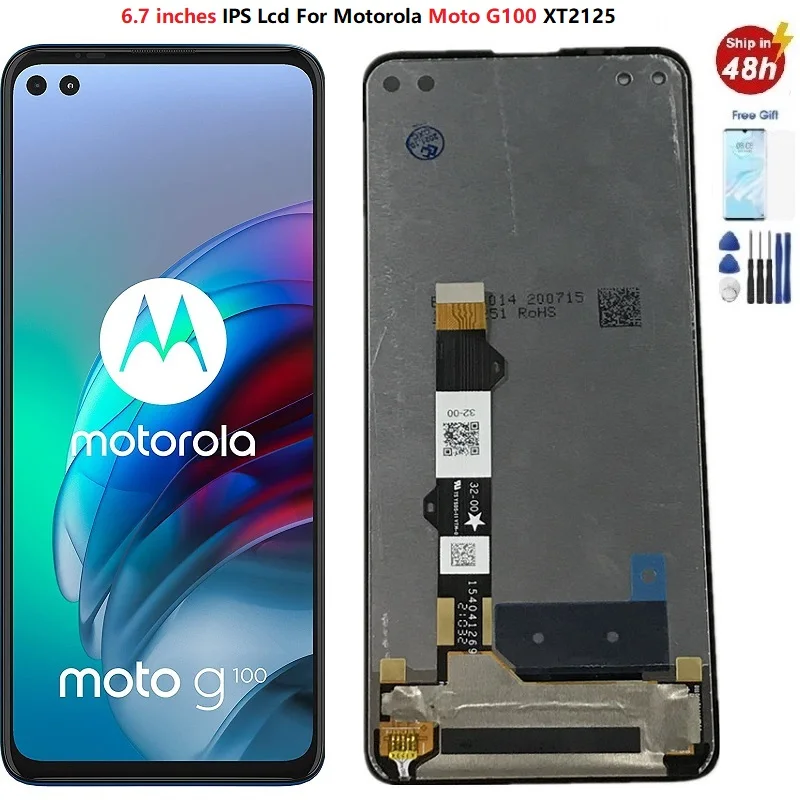 6.7" Display For Motorola MOTO G100 LCD Display With Touch Screen Digitizer Assembly For Moto G100 Display XT2125 Lcd Pantalla
6.7" Display For Motorola MOTO G100 LCD Display With Touch Screen Digitizer Assembly For Moto G100 Display XT2125 Lcd Pantalla
