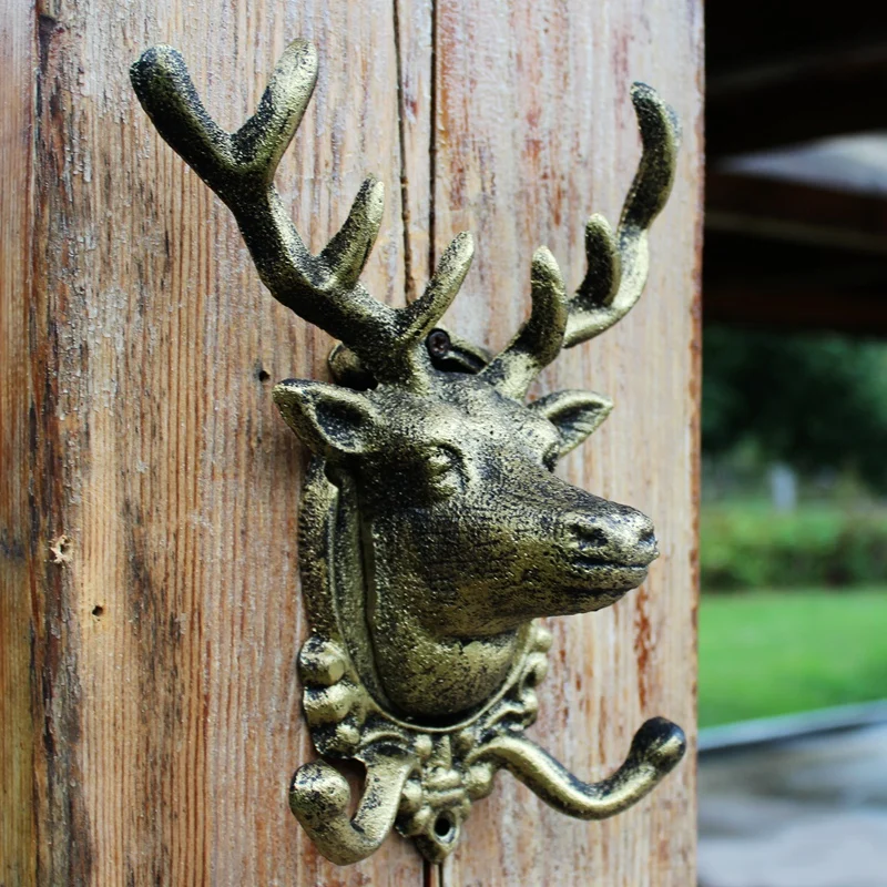 Design Customizing Countryside American Retro Cast Iron Hook Coat Hook Large Deer Double Hook Wall Mural
Design Customizing Countryside American Retro Cast Iron Hook Coat Hook Large Deer Double Hook Wall Mural