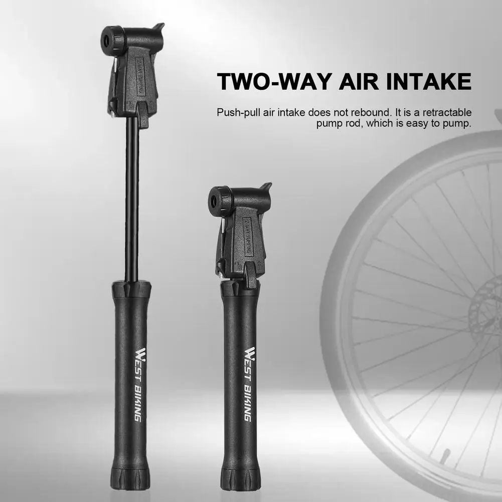 32CM Portable Bicycle Pump 80PSI Mini Hand Cycling Air Pump Ball Toy Tire MTBS Road Bike Iator High Pressure Air Shock Pump
32CM Portable Bicycle Pump 80PSI Mini Hand Cycling Air Pump Ball Toy Tire MTBS Road Bike Iator High Pressure Air Shock Pump