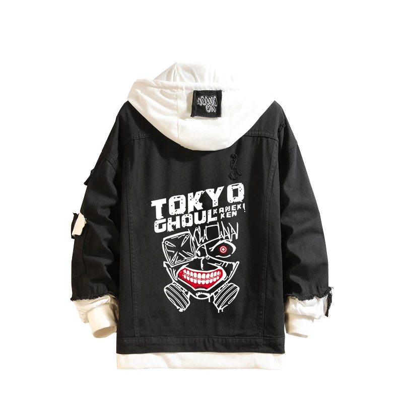 Spring Autumn Men Women Black Jeans Jacket Anime Denim Coat Boys Girls Hooded Outerwear Cartoon Cosplay Costume Tops
Spring Autumn Men Women Black Jeans Jacket Anime Denim Coat Boys Girls Hooded Outerwear Cartoon Cosplay Costume Tops