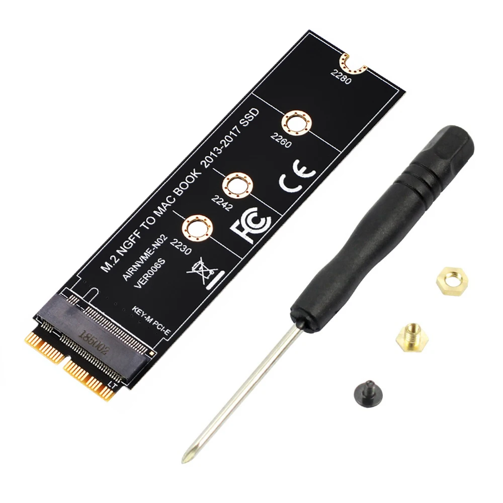 For Apple SSD Adapter M.2 NGFF M KEY PCIe AHCI SSD Adapter for MACBOOK Air 2013 2014 2015 2017 A1465 A1466 Pro A1398 A1502 A1419
For Apple SSD Adapter M.2 NGFF M KEY PCIe AHCI SSD Adapter for MACBOOK Air 2013 2014 2015 2017 A1465 A1466 Pro A1398 A1502 A1419
