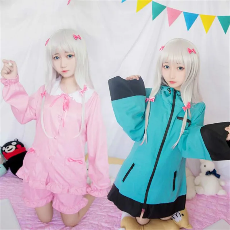 Новый аниме "Eromanga-Sensei" Косплэй костюмы Izumi Sagiri розовая пижама с принтом синей джинсовой куртки длинное серебряное парик Ero-сенсей Kawaii обувь для девочек в стиле «лолита»
Новый аниме "Eromanga-Sensei" Косплэй костюмы Izumi Sagiri розовая пижама с принтом синей джинсовой куртки длинное серебряное парик Ero-сенсей Kawaii обувь для девочек в стиле «лолита»
