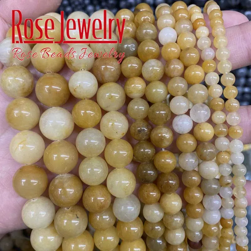 Natural Yellow Cloud Jades Beads For Jewelry Making Round Loose Spacers Stone Beads DIY Bracelet Necklace 4 6 8 10 12mm 15" Inch
Natural Yellow Cloud Jades Beads For Jewelry Making Round Loose Spacers Stone Beads DIY Bracelet Necklace 4 6 8 10 12mm 15" Inch
