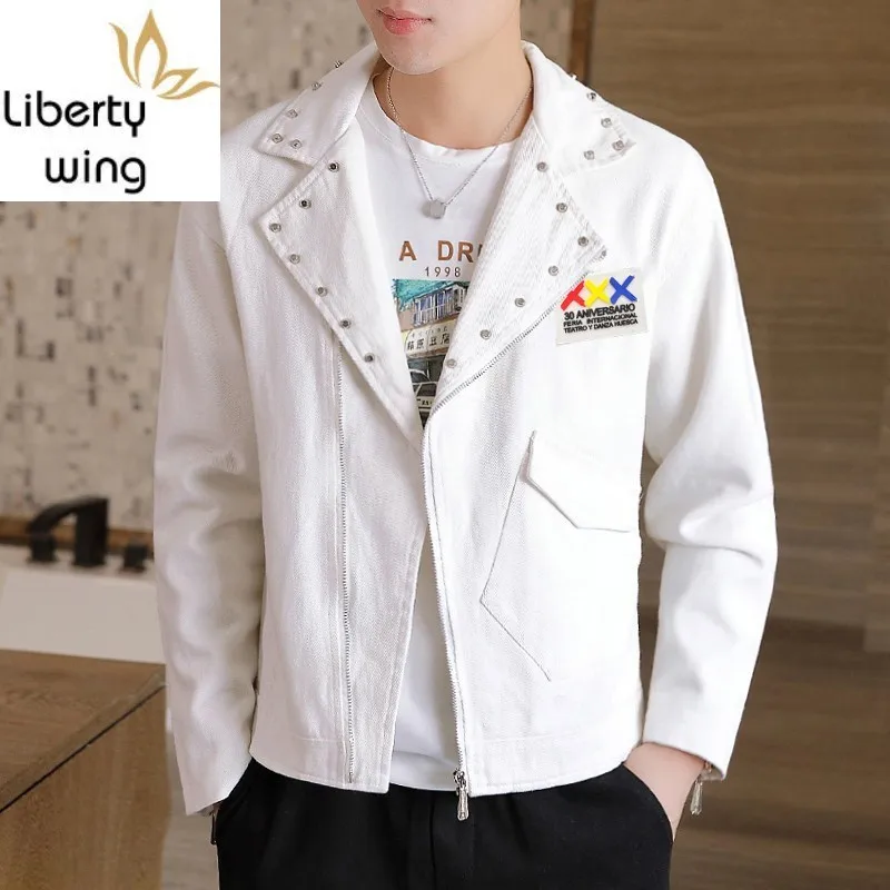 Autumn Casual Jean Jacket Men High Street Slim Rivet Denim Coat Male Personality Printed Night Club Zip Cowboy Outerwear M-3XL
Autumn Casual Jean Jacket Men High Street Slim Rivet Denim Coat Male Personality Printed Night Club Zip Cowboy Outerwear M-3XL