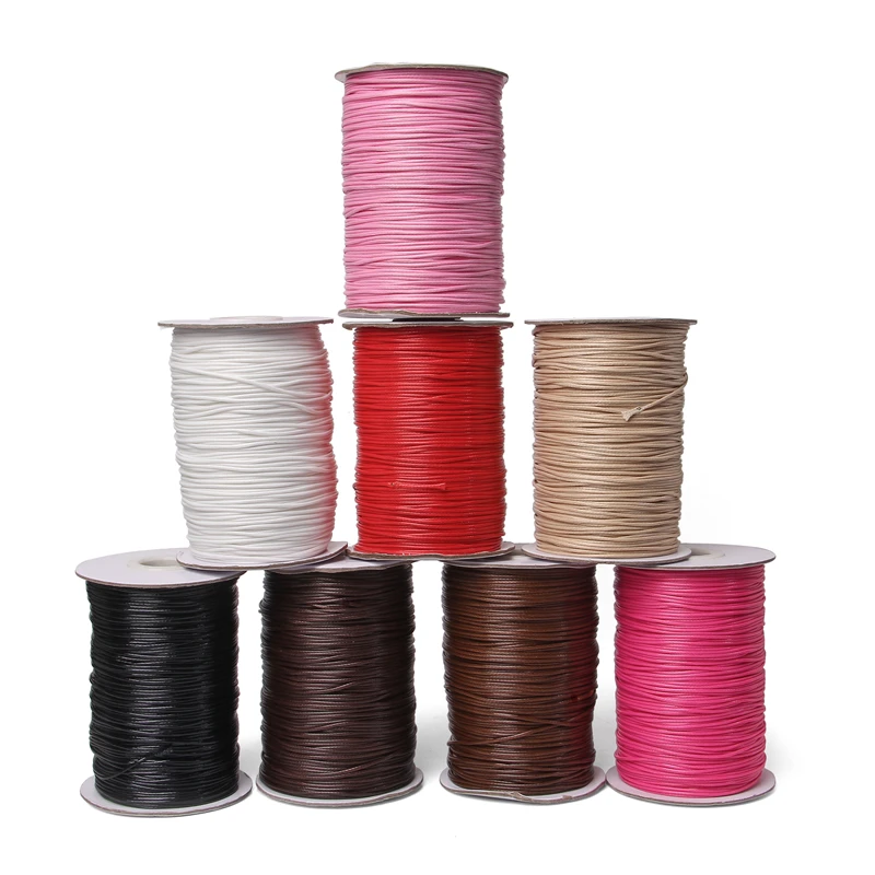 160M/1mm Waxed Cotton Cord Waxed Thread Cord String Strap Necklace Rope For Jewelry Making Shamballa Beading Bracelet Handmade
160M/1mm Waxed Cotton Cord Waxed Thread Cord String Strap Necklace Rope For Jewelry Making Shamballa Beading Bracelet Handmade