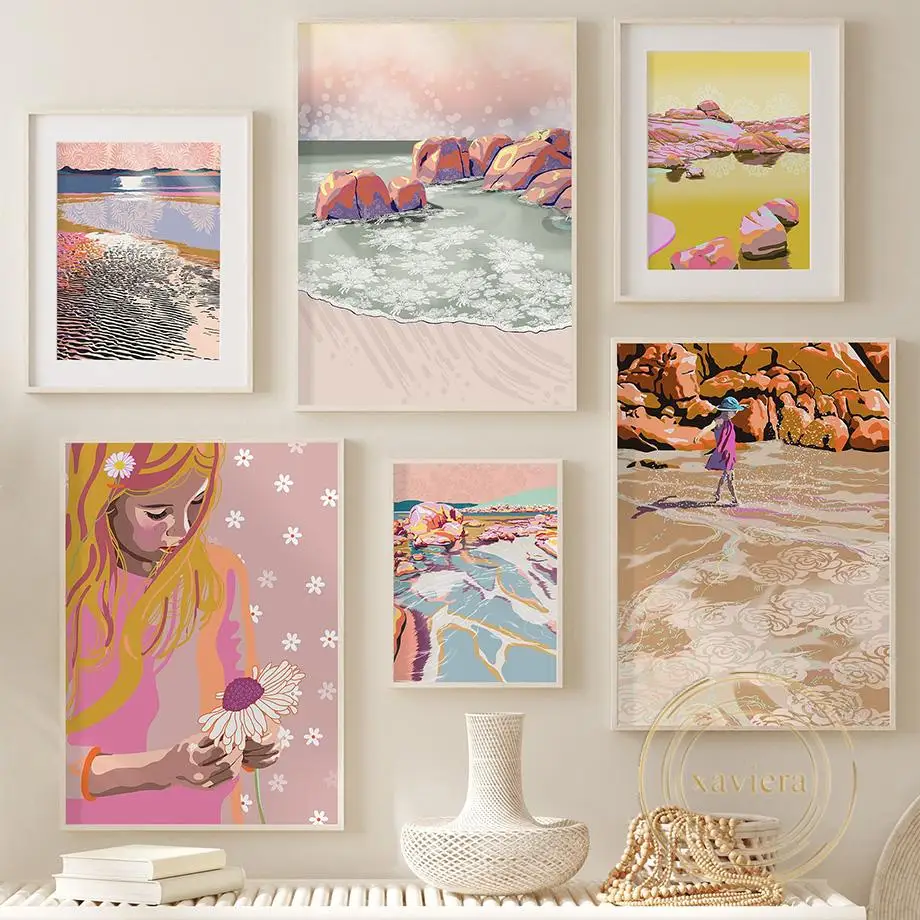 Nordic Abstract Landscape Beach Moon Reef Canvas Painting Fashion Girl Posters and Prints Wall Art Picture for Living Room Decor
Nordic Abstract Landscape Beach Moon Reef Canvas Painting Fashion Girl Posters and Prints Wall Art Picture for Living Room Decor