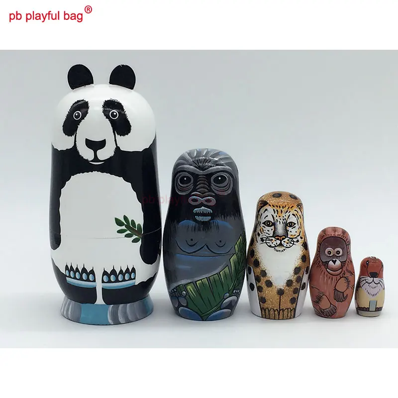 PB Playful bag Five layer hand painted panda animal Russian dolls set wooden toys interesting craft gifts home decoration HG17
PB Playful bag Five layer hand painted panda animal Russian dolls set wooden toys interesting craft gifts home decoration HG17