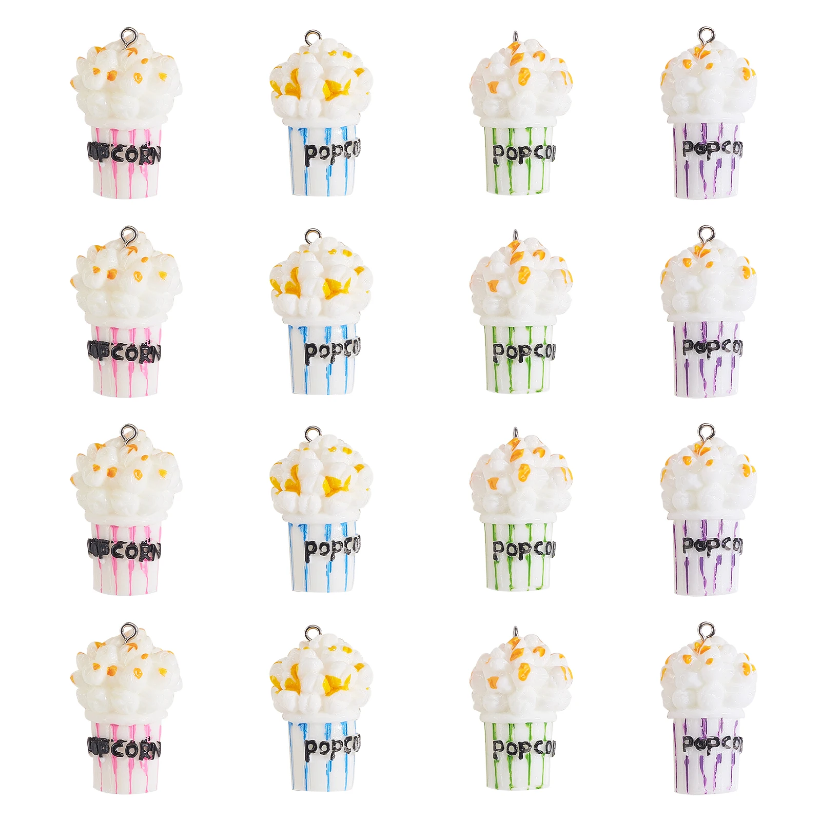 24Pcs 4-Color Resin Imitation Food Popcorn Pendants Charms for Handmade Earrings Key Chain Jewelry Making
24Pcs 4-Color Resin Imitation Food Popcorn Pendants Charms for Handmade Earrings Key Chain Jewelry Making