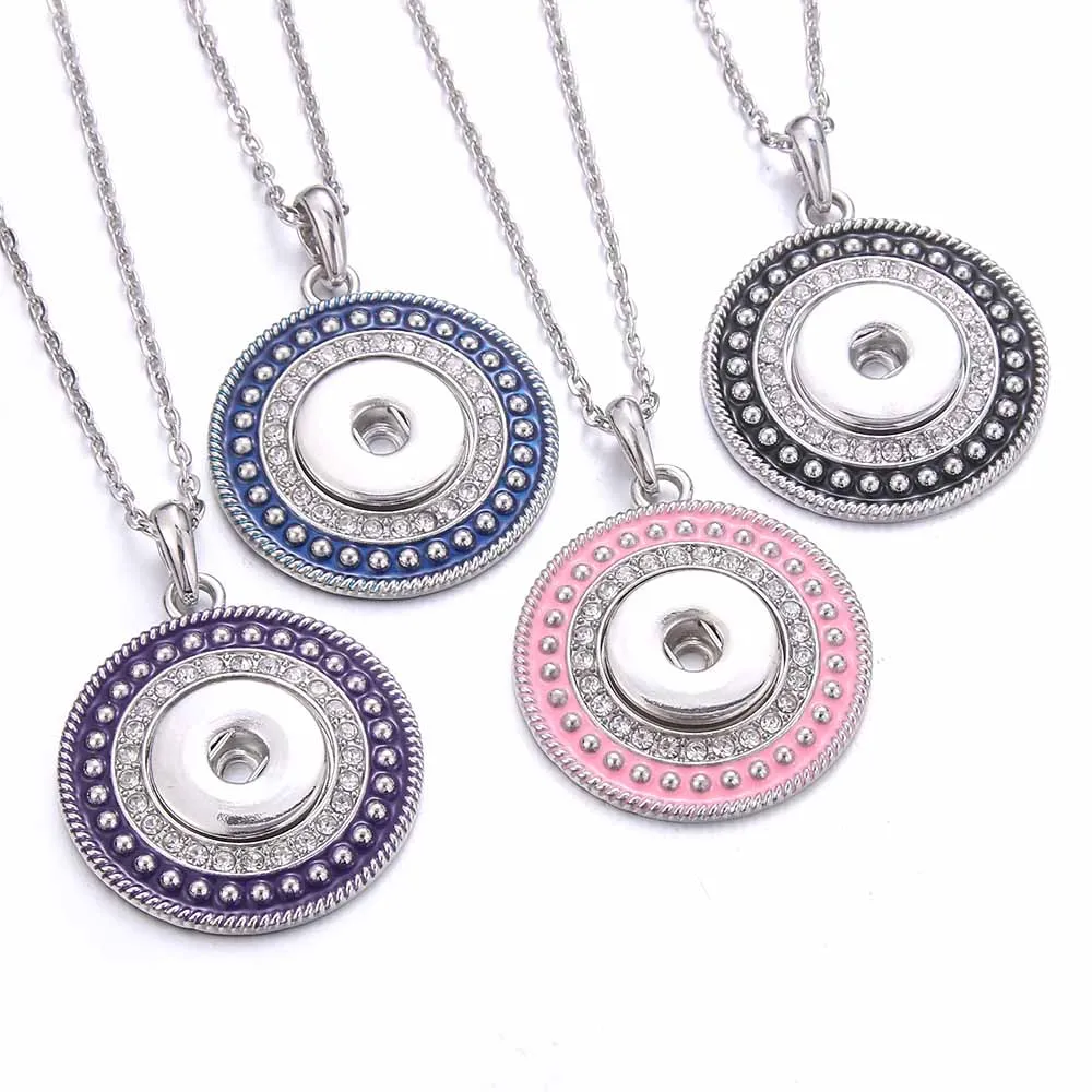 New Round Snaps Necklaces 18mm 20mm Snaps Button Necklace rivet Crystal Snap Pendant buttons Pendant man women Jewelry
New Round Snaps Necklaces 18mm 20mm Snaps Button Necklace rivet Crystal Snap Pendant buttons Pendant man women Jewelry