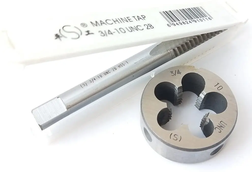 3/4-10 HSS Tap And Die Set UNC Machine Thread Tap And UNC Round Thread Die Right Hand
3/4-10 HSS Tap And Die Set UNC Machine Thread Tap And UNC Round Thread Die Right Hand