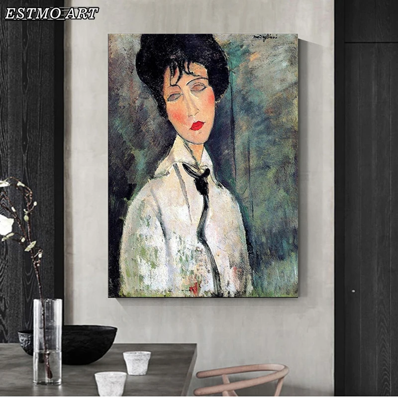 Famous Master Artist Canvas Painting Abstract Figure Cuadros Amedeo Modigliani Canvas Wall Art Posters Living Room Home Decor
Famous Master Artist Canvas Painting Abstract Figure Cuadros Amedeo Modigliani Canvas Wall Art Posters Living Room Home Decor