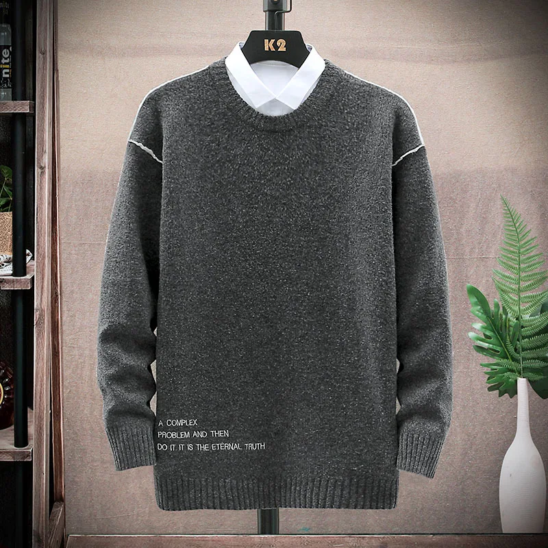 Brand Fashion Men Sweaters Classic Style Black White Gray Male Casual Knitted Pullovers Spring Autumn Winter Clothing Size M-3XL
Brand Fashion Men Sweaters Classic Style Black White Gray Male Casual Knitted Pullovers Spring Autumn Winter Clothing Size M-3XL
