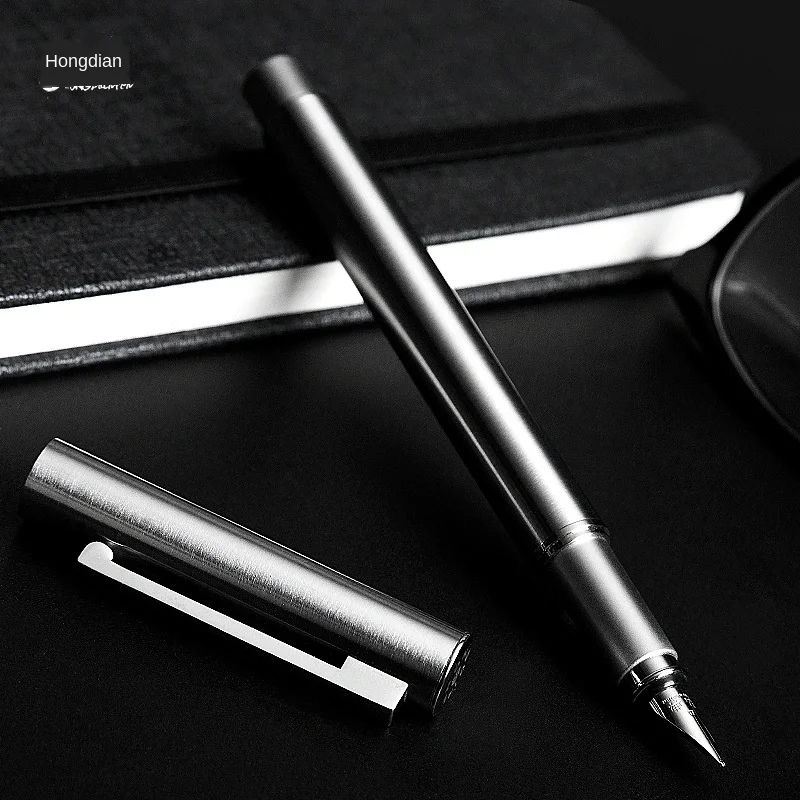 HongDian Metal Stainless Steel Fountain Pen Fine Nib 0.4mm Bright Silver Excellent Writing Gift Ink Pen for Business Office Home
HongDian Metal Stainless Steel Fountain Pen Fine Nib 0.4mm Bright Silver Excellent Writing Gift Ink Pen for Business Office Home