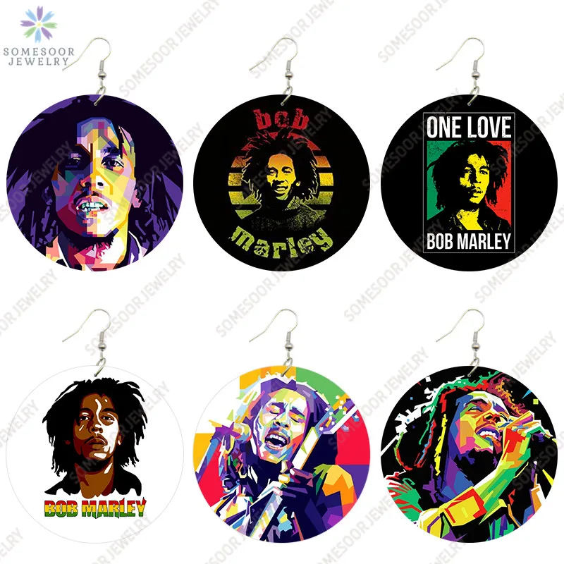 SOMESOOR One Love Bob Marley African Wooden Drop Earrings Black Hero Arts Printed Hip Hop Loops Dangle Jewelry For Women Gifts
SOMESOOR One Love Bob Marley African Wooden Drop Earrings Black Hero Arts Printed Hip Hop Loops Dangle Jewelry For Women Gifts