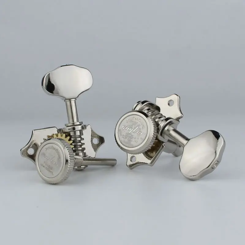 NEW Vintage Open Gear Locking Tuner Pegs Gear Butt Locking Tuner Pegs Gear Butterbean Guitar Tuners Nickel color
NEW Vintage Open Gear Locking Tuner Pegs Gear Butt Locking Tuner Pegs Gear Butterbean Guitar Tuners Nickel color