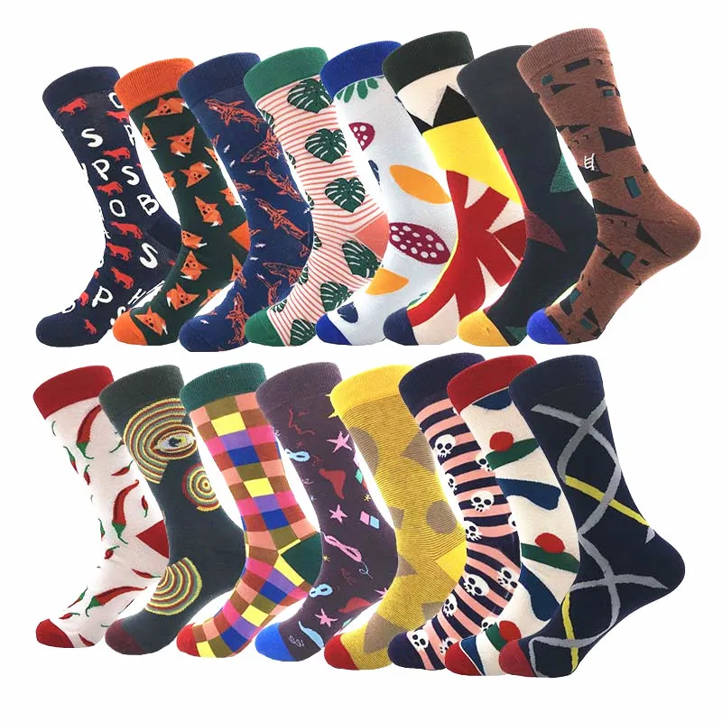 New products for autumn and winter cotton men's socks striped geometric cartoon animal in tube
New products for autumn and winter cotton men's socks striped geometric cartoon animal in tube