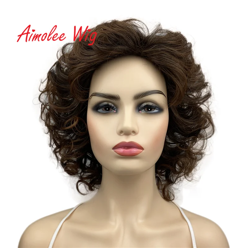 Aimolee Short Soft Super Curly Layered Natural Synthetic Wigs for Women 8 Inch
Aimolee Short Soft Super Curly Layered Natural Synthetic Wigs for Women 8 Inch
