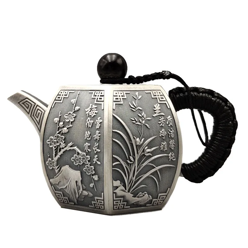 Teapot, stainless steel teapot, silver teapot, iron teapot, hot water teapot, teapot 200 ml water, kung fu tea set.
Teapot, stainless steel teapot, silver teapot, iron teapot, hot water teapot, teapot 200 ml water, kung fu tea set.