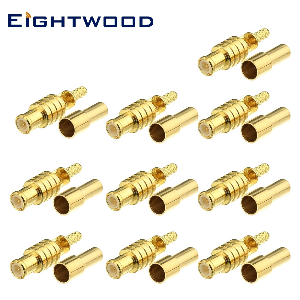 Eightwood 10PCS MCX Crimp Plug Male RF Coax Connector Adapter for 1.13 mm Cable WLAN GPS Automotive Wireless Antenna Connector
Eightwood 10PCS MCX Crimp Plug Male RF Coax Connector Adapter for 1.13 mm Cable WLAN GPS Automotive Wireless Antenna Connector