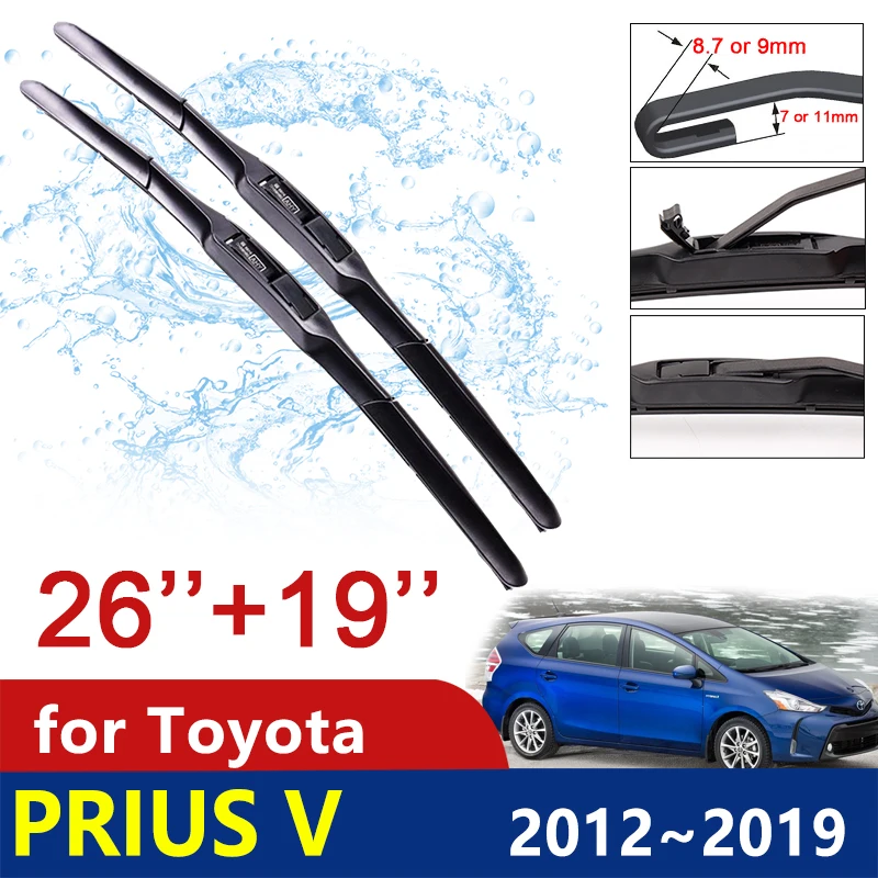 Car Wiper Blade Windshield for Toyota Prius V Daihatsu Mebius 2012~2019 ZVW40 Windscreen Wipers Car Accessories 2013 2014 2015
Car Wiper Blade Windshield for Toyota Prius V Daihatsu Mebius 2012~2019 ZVW40 Windscreen Wipers Car Accessories 2013 2014 2015