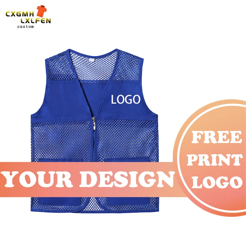 Work and leisure all-match summer new men and women wearable vest mesh vest high-end custom logo printed brand text
Work and leisure all-match summer new men and women wearable vest mesh vest high-end custom logo printed brand text