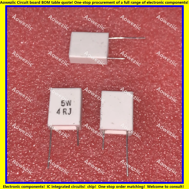 10Pcs/Lot 5W4RJ Inductionless Cement Resistor 5W4ohm 5W4ΩJ 5W4R Ceramic Resistance Precision ±5% Non-Inductive Resistor P=10MM
10Pcs/Lot 5W4RJ Inductionless Cement Resistor 5W4ohm 5W4ΩJ 5W4R Ceramic Resistance Precision ±5% Non-Inductive Resistor P=10MM
