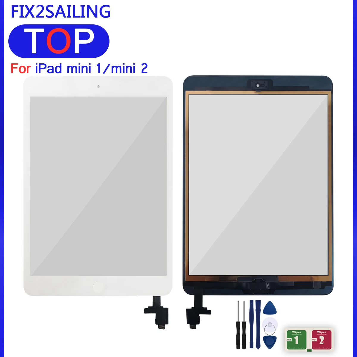 New Touch Screen Panel For iPad Mini 1 Mini 2 A1432 A1454 A1455 A1489 A1490 A149 Touch Screen Digitizer Sensor + IC Chip
New Touch Screen Panel For iPad Mini 1 Mini 2 A1432 A1454 A1455 A1489 A1490 A149 Touch Screen Digitizer Sensor + IC Chip
