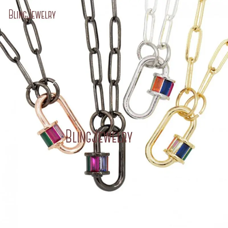 Smaller Baguette Lock Silver Plated Gun Black Oval Carabiner Necklace Screw Clasp NM29623
Smaller Baguette Lock Silver Plated Gun Black Oval Carabiner Necklace Screw Clasp NM29623