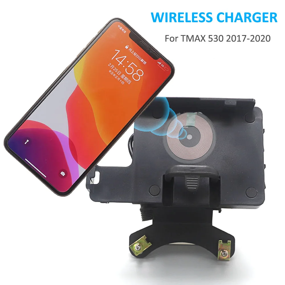 Motorcycle Windscreen Wireless Charger Navigation Bracket USB Charger Mobile Phone Holder For YAMAHA TMAX 530 T-MAX 530 17-202
Motorcycle Windscreen Wireless Charger Navigation Bracket USB Charger Mobile Phone Holder For YAMAHA TMAX 530 T-MAX 530 17-202