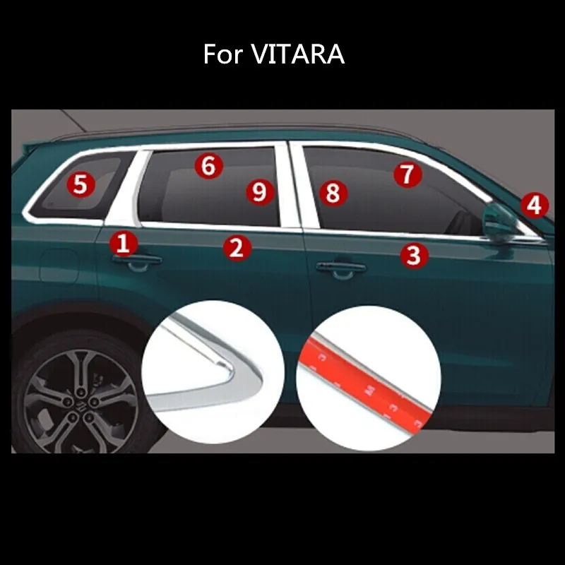 Для Suzuki Vitara 2016 2017 2018 оконная отделка из нержавеющей стали стеклянная оконная отделка стойка средняя полоса отделка рамка лампа Запчасти для капота
Для Suzuki Vitara 2016 2017 2018 оконная отделка из нержавеющей стали стеклянная оконная отделка стойка средняя полоса отделка рамка лампа Запчасти для капота