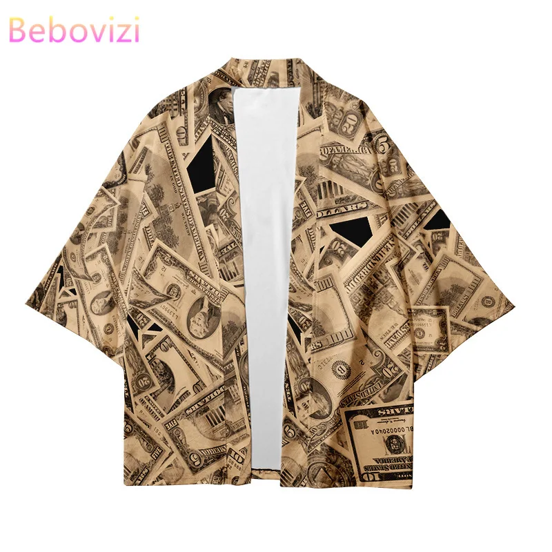 Plus Size XXS-4XL Loose Japanese Style Personalized Currency Newspaper Printing Fashion Kimono Men and Women Cardigan Blouse
Plus Size XXS-4XL Loose Japanese Style Personalized Currency Newspaper Printing Fashion Kimono Men and Women Cardigan Blouse