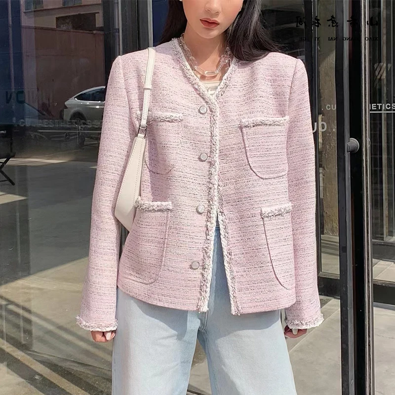 New Fashion Runway Designer Ladies Tweed Woolen Jacket Coat 2021 Autumn Winter Women Single-Breasted Pocket Outerwear
New Fashion Runway Designer Ladies Tweed Woolen Jacket Coat 2021 Autumn Winter Women Single-Breasted Pocket Outerwear