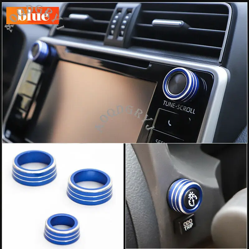 Fit For Toyota Land Cruiser Prado FJ150 2018-2019 Aluminum alloy Internal adjustment knob ring trim Moulding Car Accessories 3P
Fit For Toyota Land Cruiser Prado FJ150 2018-2019 Aluminum alloy Internal adjustment knob ring trim Moulding Car Accessories 3P