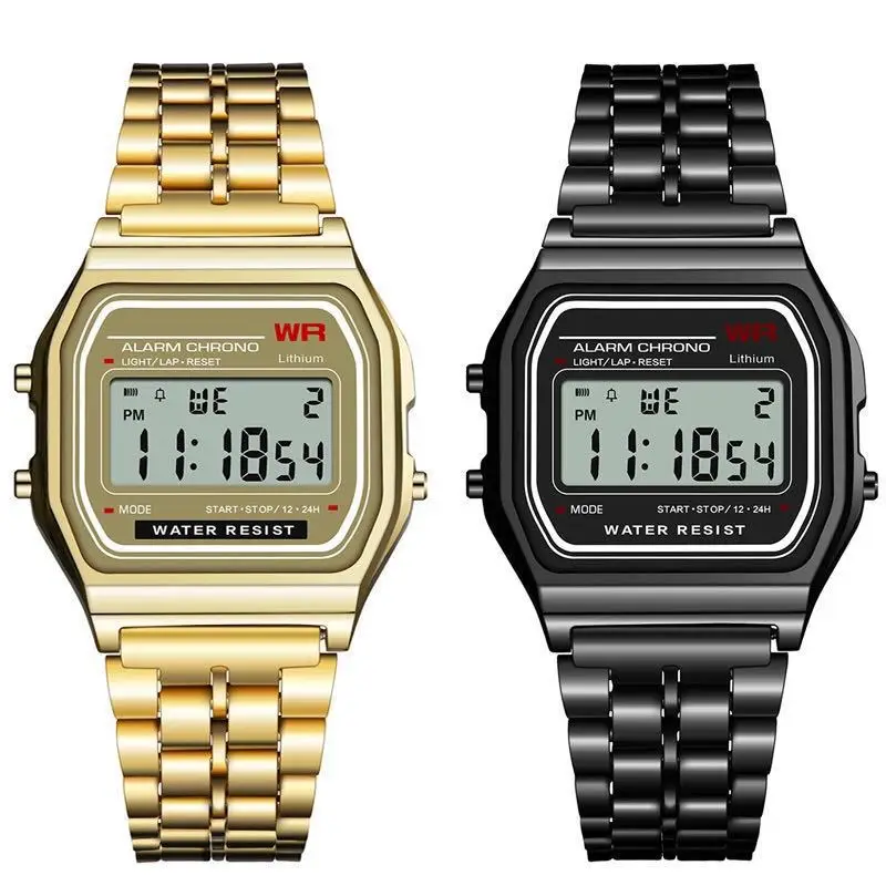 New Montre Homme F-91W Steel Strap Watch For Men LED Digital Sports Military Watches Electronic Women Wrist Watch Zegarek Damski
New Montre Homme F-91W Steel Strap Watch For Men LED Digital Sports Military Watches Electronic Women Wrist Watch Zegarek Damski