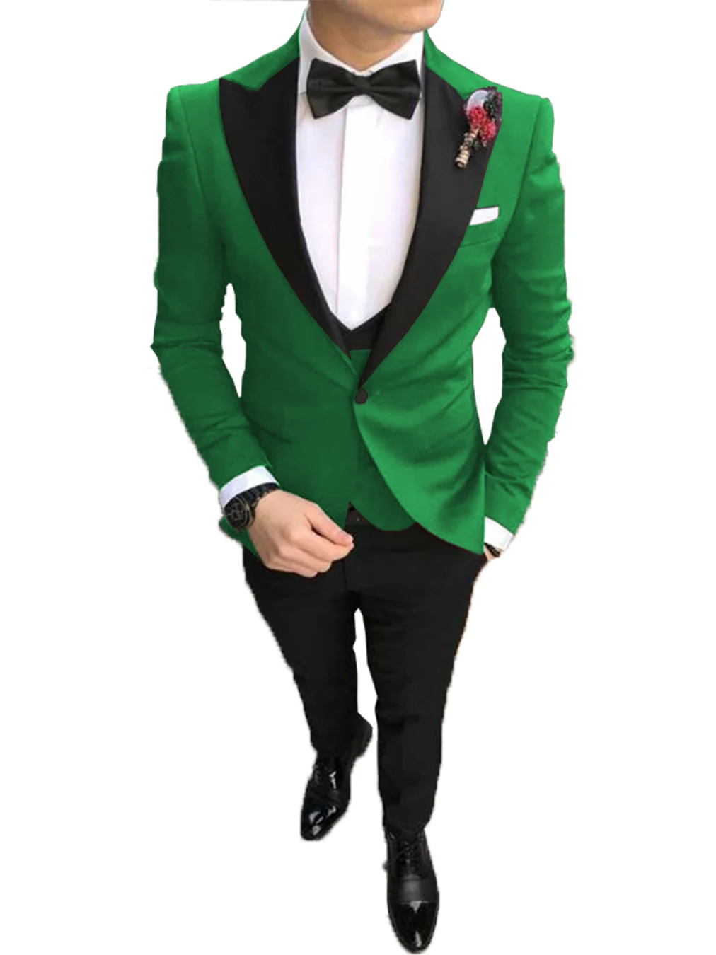 Green Casual Men's Suit Slim Fit Peak Lapel Prom Tuxedos Business 3 Pieces Set for Wedding Grooms(Blazer+Vest+Pants)
Green Casual Men's Suit Slim Fit Peak Lapel Prom Tuxedos Business 3 Pieces Set for Wedding Grooms(Blazer+Vest+Pants)