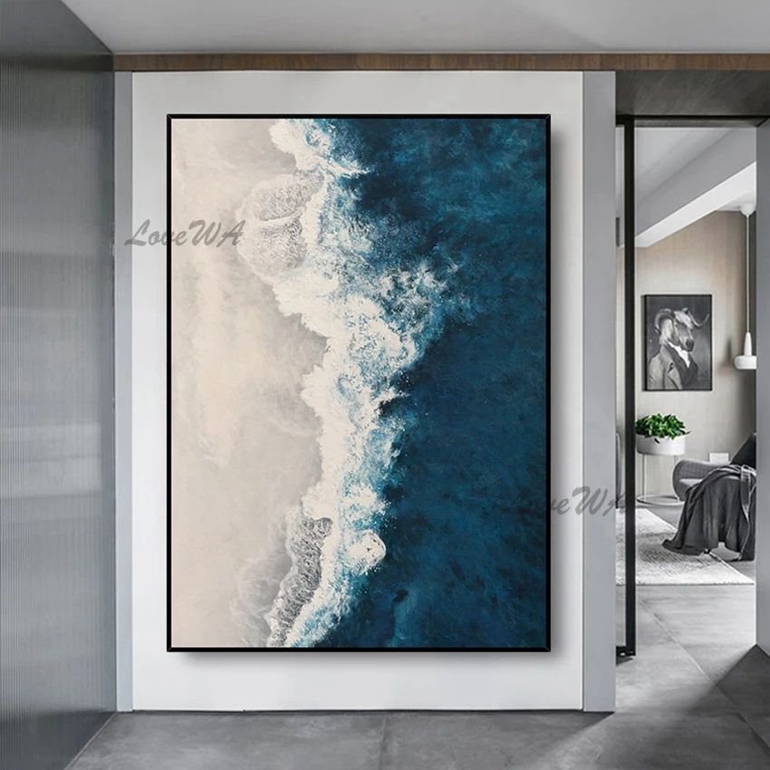 Beautiful Abstract Painting Of Blue Waves New Arrival Wall Art Home Decor Handmade Picture Modern Oil Painting On Canvas Unframe
Beautiful Abstract Painting Of Blue Waves New Arrival Wall Art Home Decor Handmade Picture Modern Oil Painting On Canvas Unframe