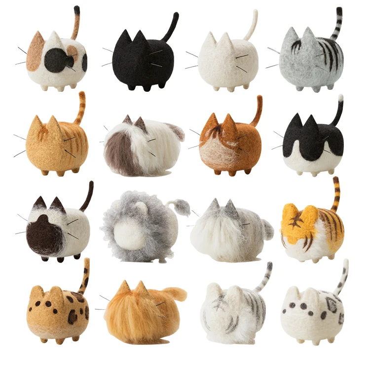 2Pcs Wool Felt Poke DIY Kitting Wool Animal DIY Material Package Poke Needles Handmade Cat Dogs Pendant Plush Doll Kids Toys
2Pcs Wool Felt Poke DIY Kitting Wool Animal DIY Material Package Poke Needles Handmade Cat Dogs Pendant Plush Doll Kids Toys
