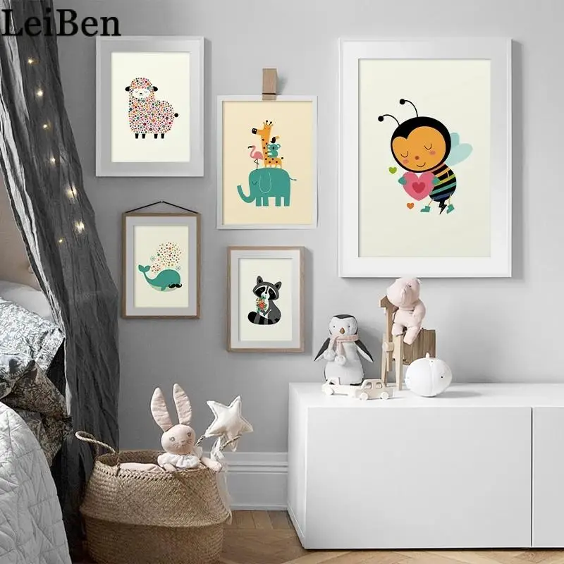 Cute Animal Poster and Print Cartoon Minimalist Bubble Sheep Bee Whale Canvas Painting Nordic Wall Art Pictures Kids Room Decor
Cute Animal Poster and Print Cartoon Minimalist Bubble Sheep Bee Whale Canvas Painting Nordic Wall Art Pictures Kids Room Decor