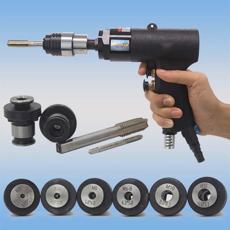 Pneumatic Tapping Machine Handheld Tapping Machine Pistol Pneumatic Tapping Drilling Machine + Full Set Chuck
Pneumatic Tapping Machine Handheld Tapping Machine Pistol Pneumatic Tapping Drilling Machine + Full Set Chuck