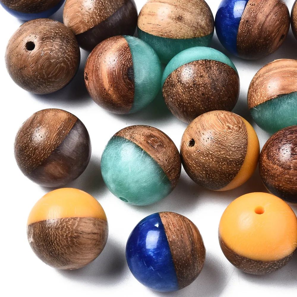 50pcs Resin Wood Beads Two Tone Round Loose Spacer Balls Beads for Jewelry Making DIY Crafts Bracelet Earring Charms Accessories
50pcs Resin Wood Beads Two Tone Round Loose Spacer Balls Beads for Jewelry Making DIY Crafts Bracelet Earring Charms Accessories