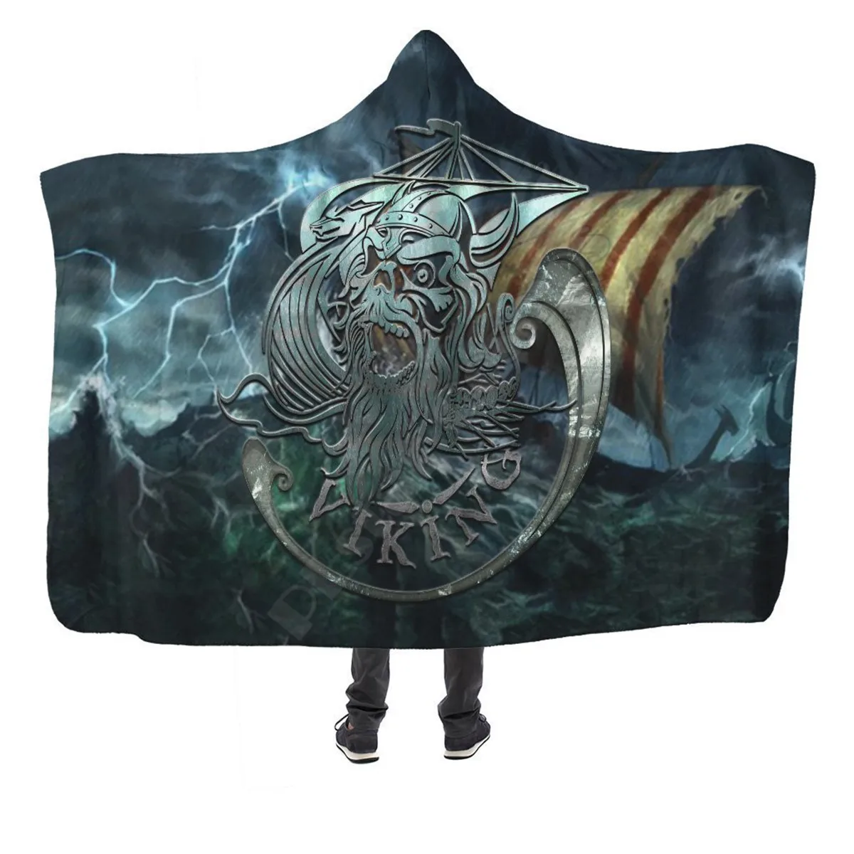 Viking Odin Hooded Blanket Adult colorful child Sherpa Fleece Wearable Blanket Microfiber Bedding Style-14
Viking Odin Hooded Blanket Adult colorful child Sherpa Fleece Wearable Blanket Microfiber Bedding Style-14