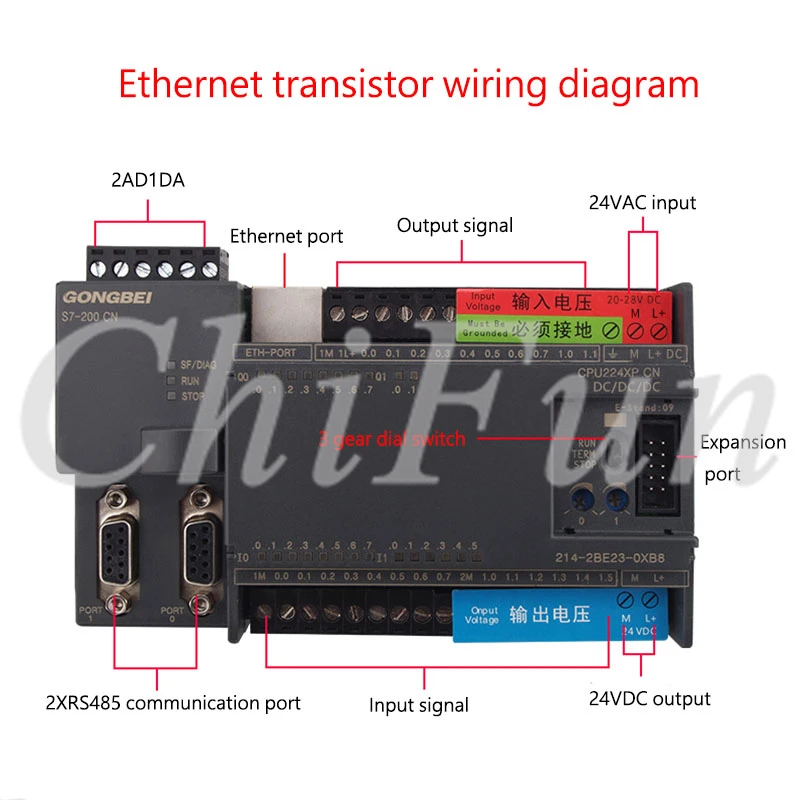 Ethernet Compatible 6ES7 214-2AE23-0XB0 PPI 14 in 10 Transistor out programmable controller 2AD1DA cpu224xp with Siemens S7-200
Ethernet Compatible 6ES7 214-2AE23-0XB0 PPI 14 in 10 Transistor out programmable controller 2AD1DA cpu224xp with Siemens S7-200