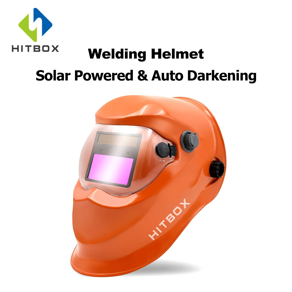 HITBOX/HZXVOGEN Welding Helmet Solar Powered Auto Darkening With Adjustable Shade Range For Solar Welding Mask Cap
HITBOX/HZXVOGEN Welding Helmet Solar Powered Auto Darkening With Adjustable Shade Range For Solar Welding Mask Cap