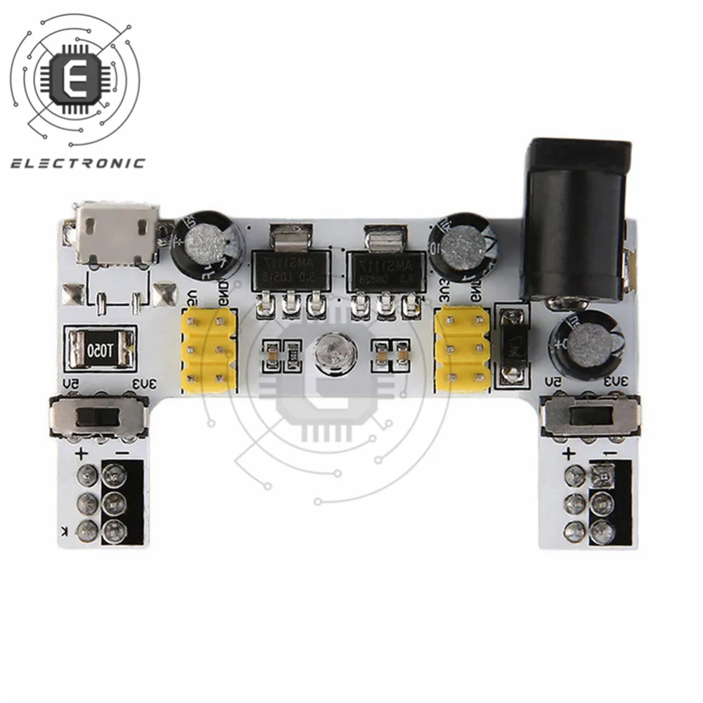 MB102 DC 7-12V Micro USB Interface Breadboard Power Supply Module 2 Channel Board For Arduino Diy Kit
MB102 DC 7-12V Micro USB Interface Breadboard Power Supply Module 2 Channel Board For Arduino Diy Kit