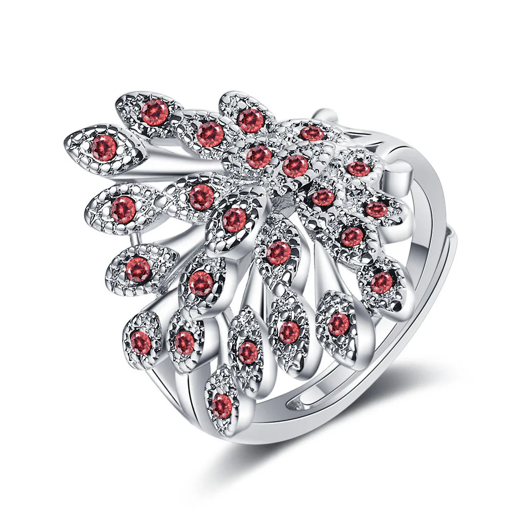 Ins Style 925 Sterling Silver Ring Inlaid With Zircon Crystal Open Peacock Ring For Woman Jewelry Gift
Ins Style 925 Sterling Silver Ring Inlaid With Zircon Crystal Open Peacock Ring For Woman Jewelry Gift