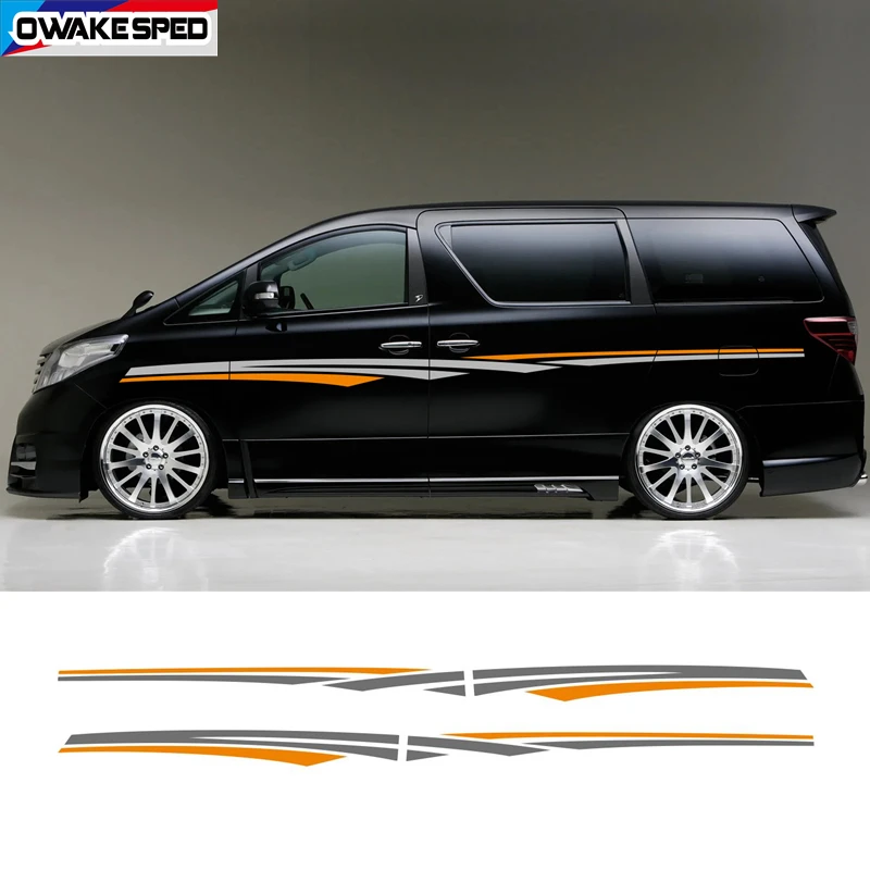 1set Car Styling Door Waist Lines Sticker Racing Sport Stripes Auto Body Decor Vinyl Decals For Alphard VELLFIRE Hybrid MPV
1set Car Styling Door Waist Lines Sticker Racing Sport Stripes Auto Body Decor Vinyl Decals For Alphard VELLFIRE Hybrid MPV