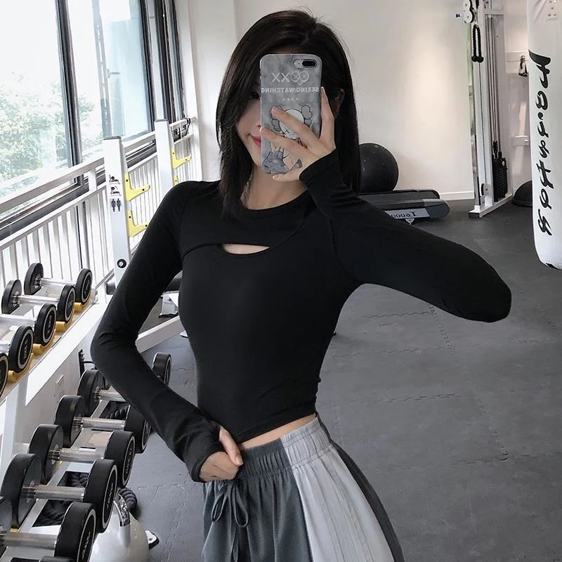 Yoga Crop Top Open Sports Women's Long Sleeve High Waist Fitness Suit Quick T-shirt Running Training Mujer Camisetas
Yoga Crop Top Open Sports Women's Long Sleeve High Waist Fitness Suit Quick T-shirt Running Training Mujer Camisetas