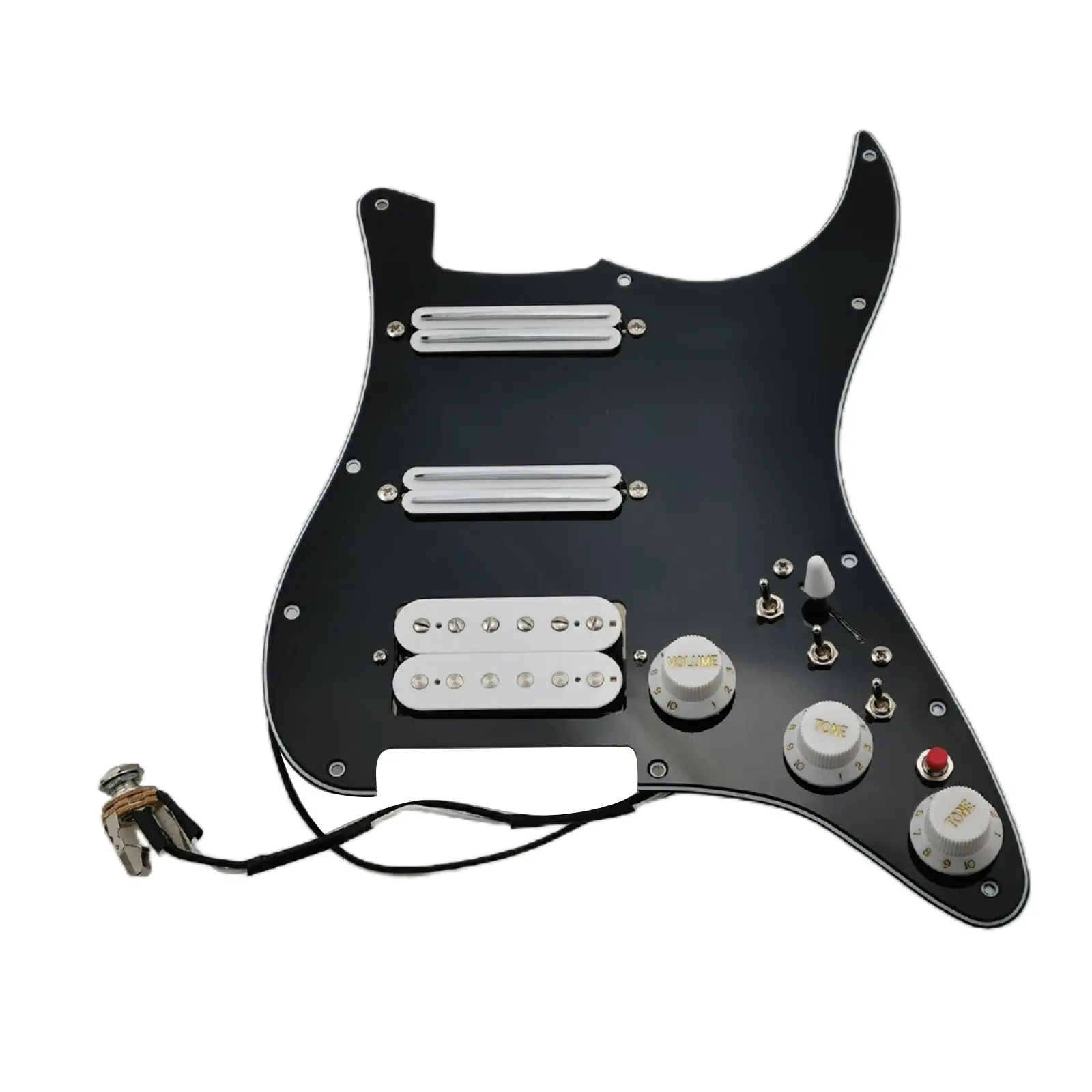 Guitar Pickups HSS Humbucker Pickup Alnico 5 Prewired loaded Pickguard Wiring Multifunction Single Cut Mini Switch Set
Guitar Pickups HSS Humbucker Pickup Alnico 5 Prewired loaded Pickguard Wiring Multifunction Single Cut Mini Switch Set