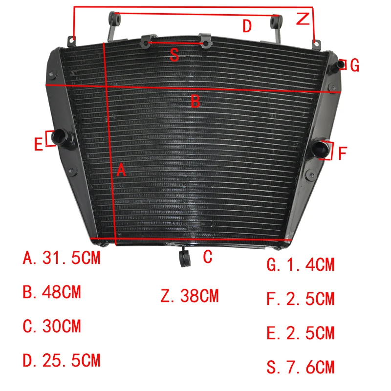 Motorcycle Aluminium Cooling Cooler Radiator For Honda CBR1000RR CBR1000RA CBR1000 RR RA 2008 2009 2010 2011
Motorcycle Aluminium Cooling Cooler Radiator For Honda CBR1000RR CBR1000RA CBR1000 RR RA 2008 2009 2010 2011