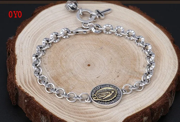 2021 new style 925 sterling silver fashion trendy jewelry popular Japan and South Korea retro Virgin Mary retro women's bracelet
2021 new style 925 sterling silver fashion trendy jewelry popular Japan and South Korea retro Virgin Mary retro women's bracelet